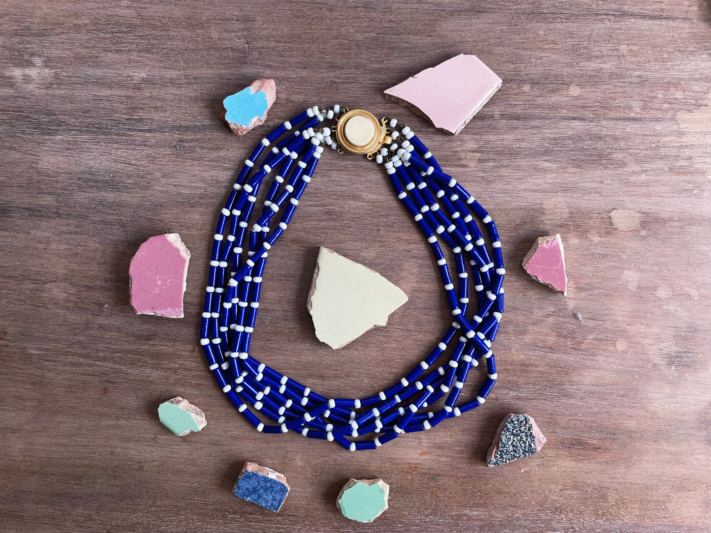 White & Blue Necklace