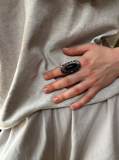 Lot 168: Silver Locket Ring