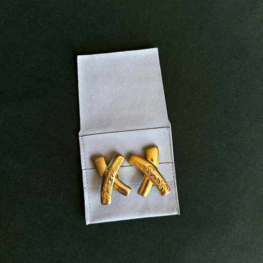 Lot 175: Vintage Paloma Picasso X-shaped Clip-ons