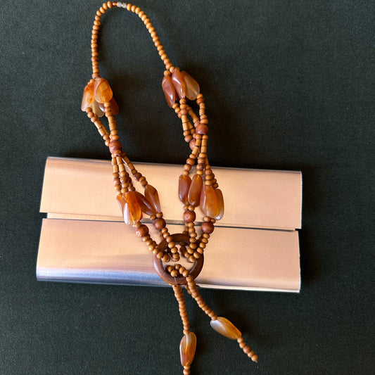 Lot 182: Vintage Wood Necklace