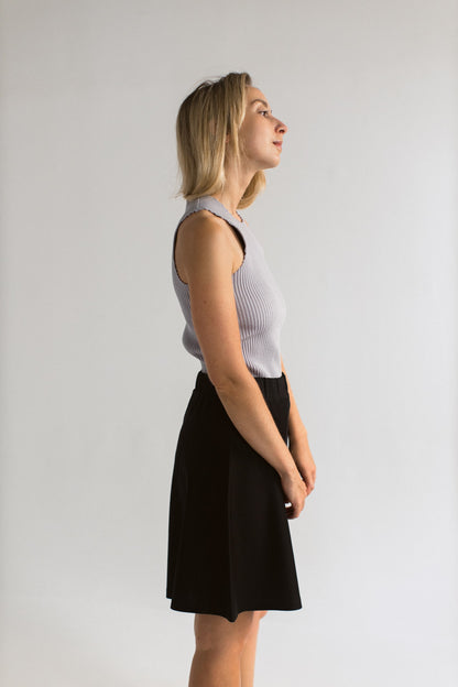 Pretzel Chunky Top in Silver Grey