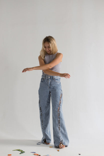Pretzel Chunky Top in Silver Grey