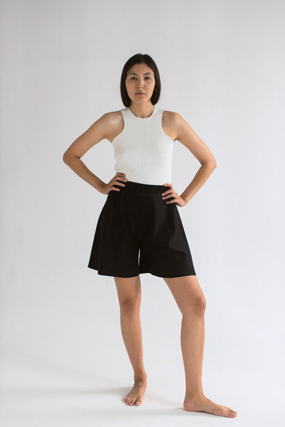 Pretzel Chunky Top in Licorice Black