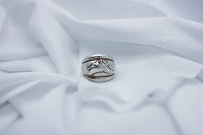 Silver Ring with Horse