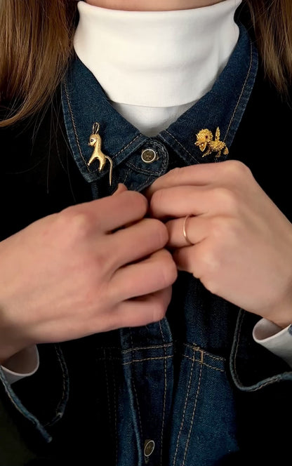 Donkey Brooch