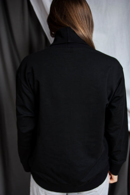 Cocoon Turtleneck in French Terry