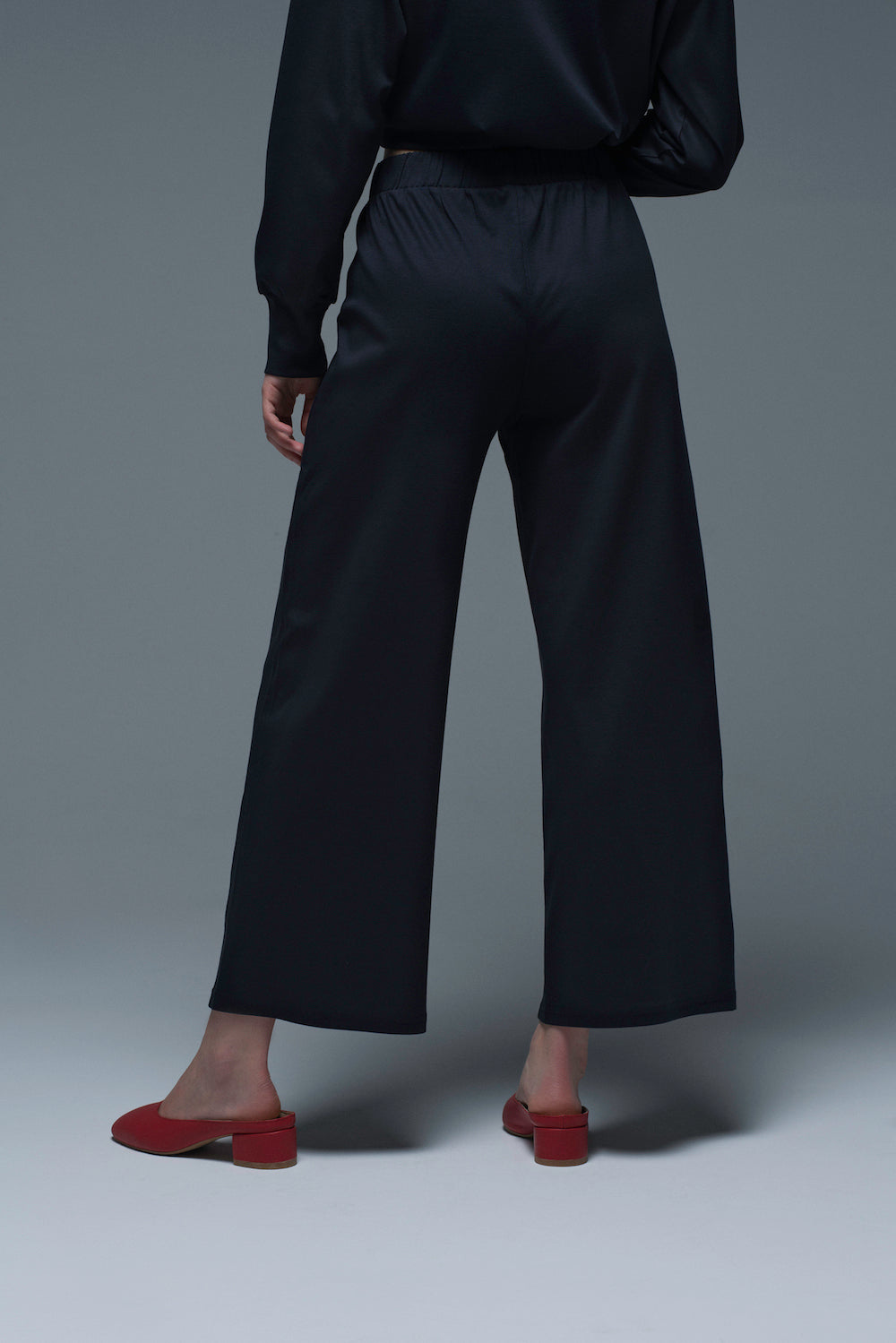 60s Pants in Deep Blue Silky Cotton