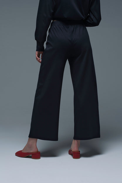 60s Pants in Deep Blue Silky Cotton
