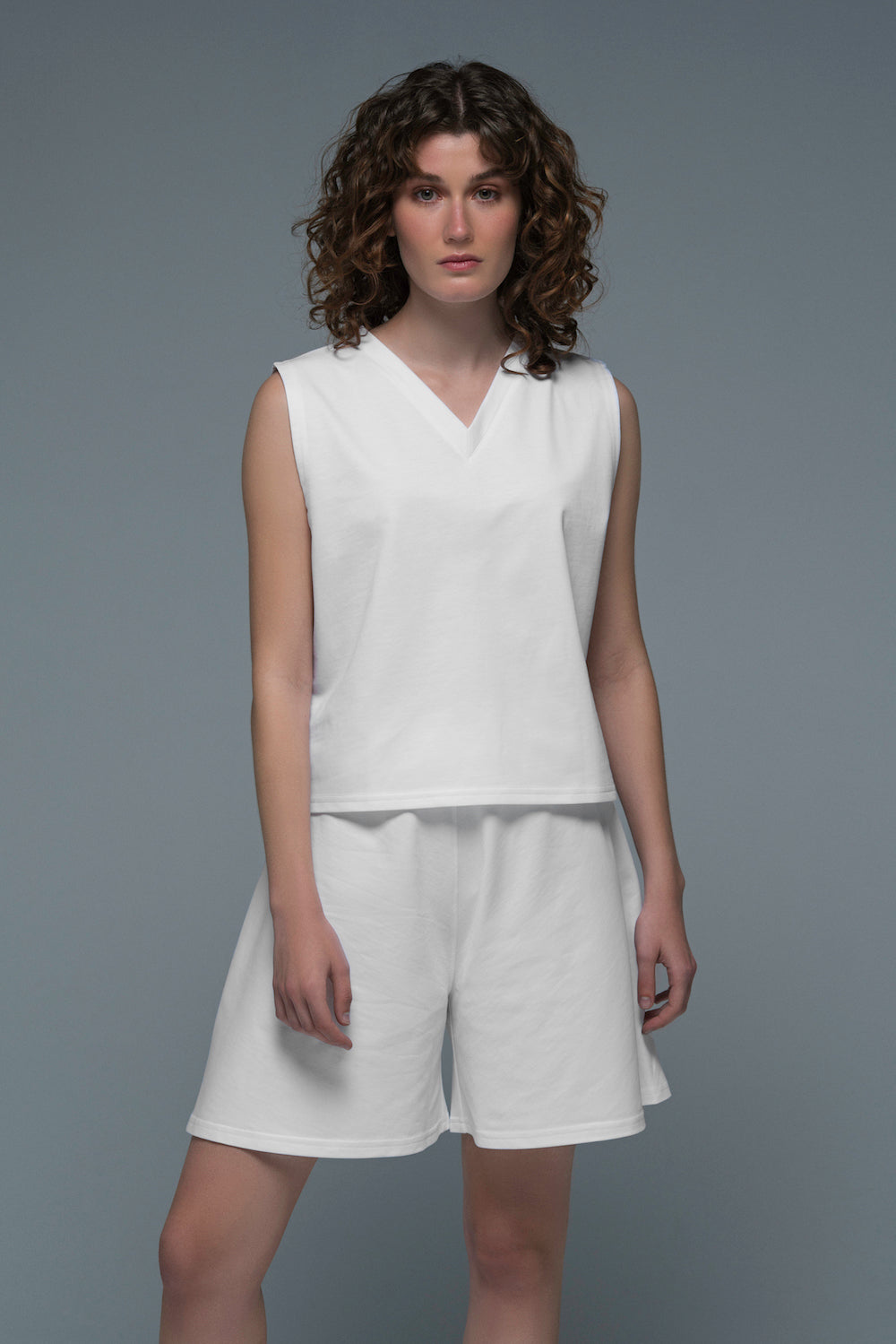 'Drop Shot' Top in White