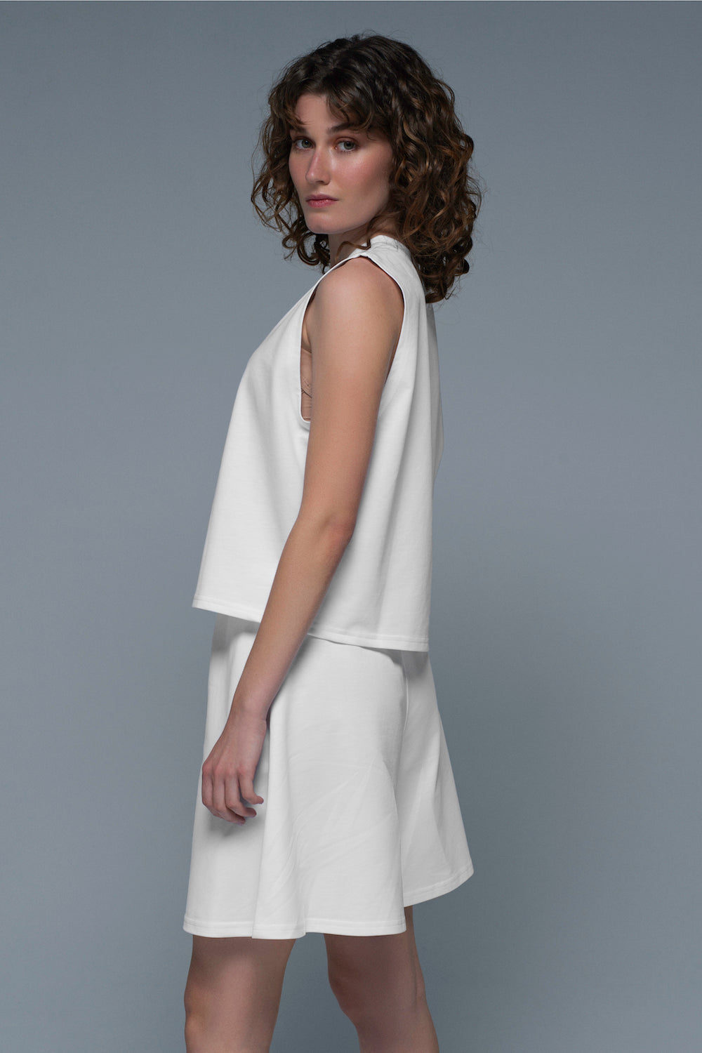 'Drop Shot' Top in White