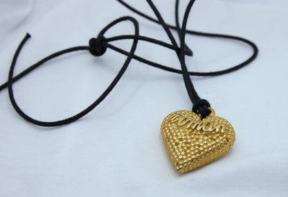 "Woman" Heart Pendant